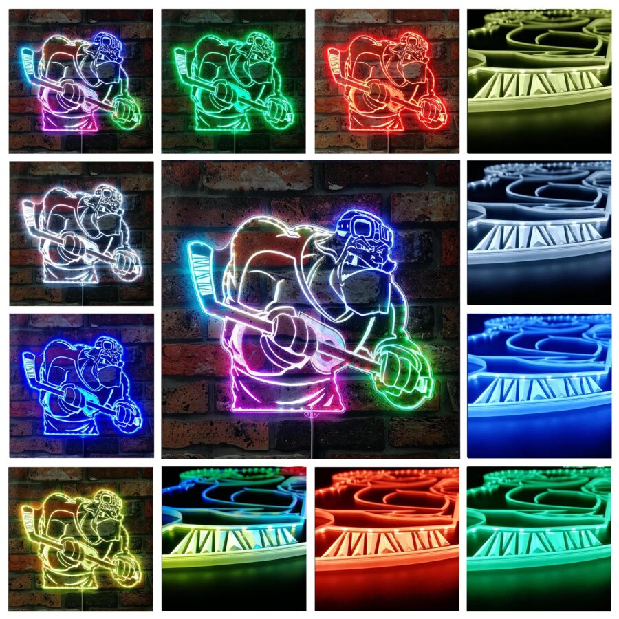 Philadelphia Flyers Mascot Dynamic Rgb Edge Lit Led Sign - Image 2