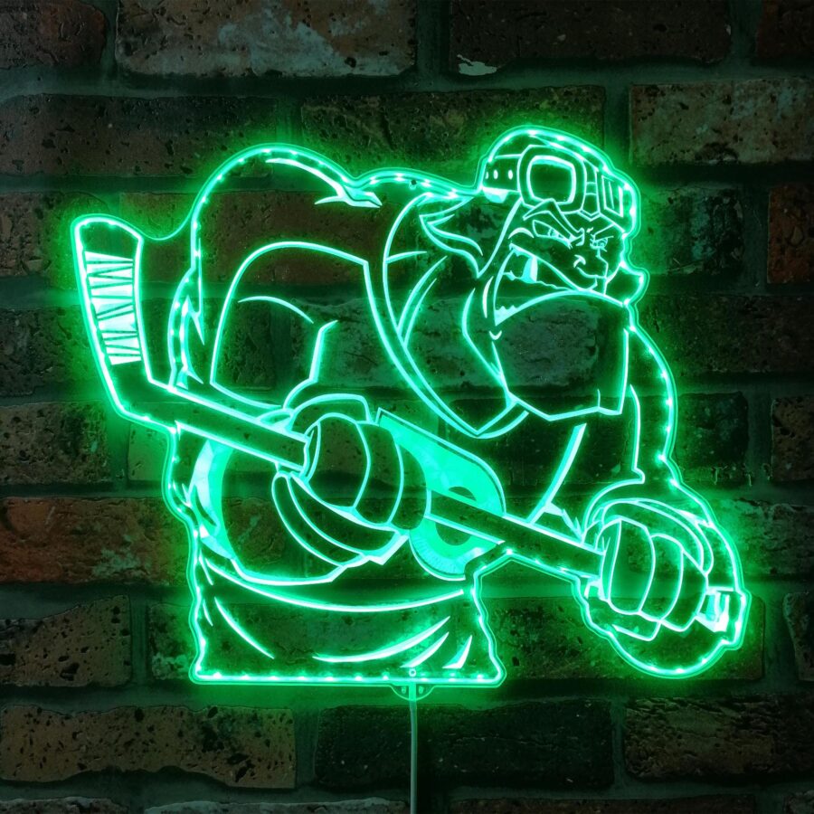 Philadelphia Flyers Mascot Dynamic Rgb Edge Lit Led Sign - Image 6