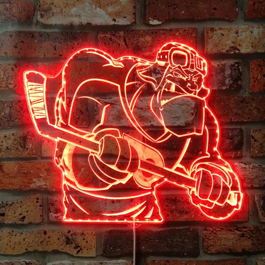 Philadelphia Flyers Mascot Dynamic Rgb Edge Lit Led Sign - Image 3