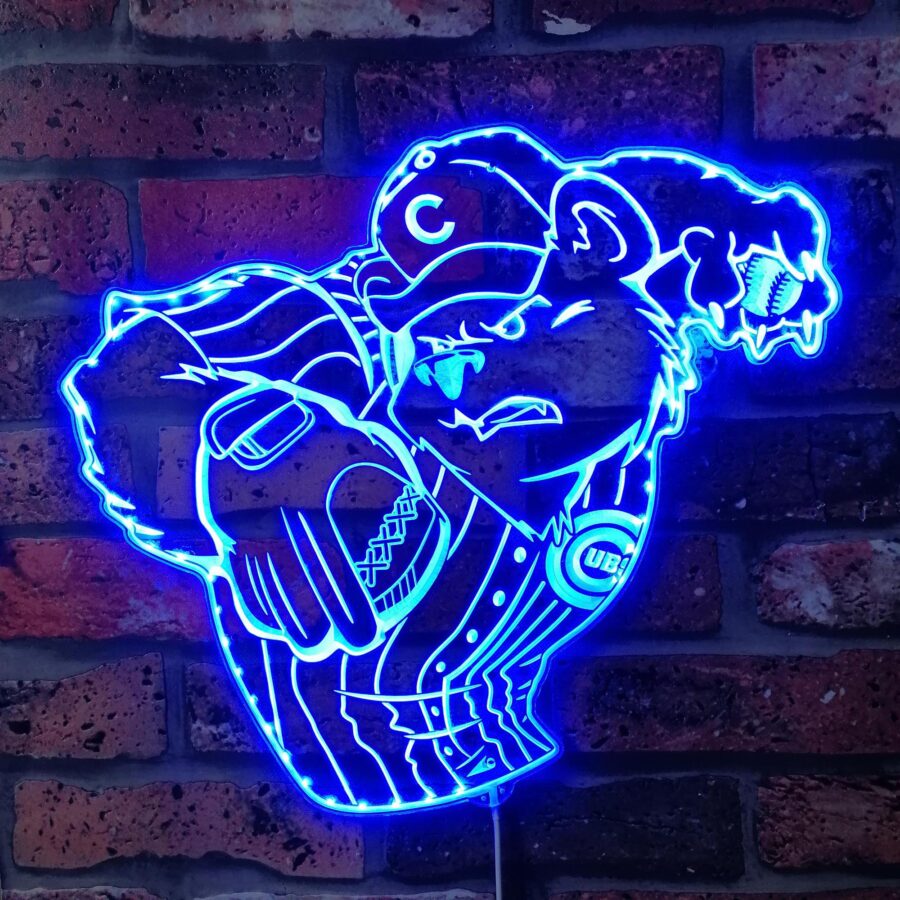 Chicago Cubs Bardown Dynamic Rgb Edge Lit Led Sign - Image 4