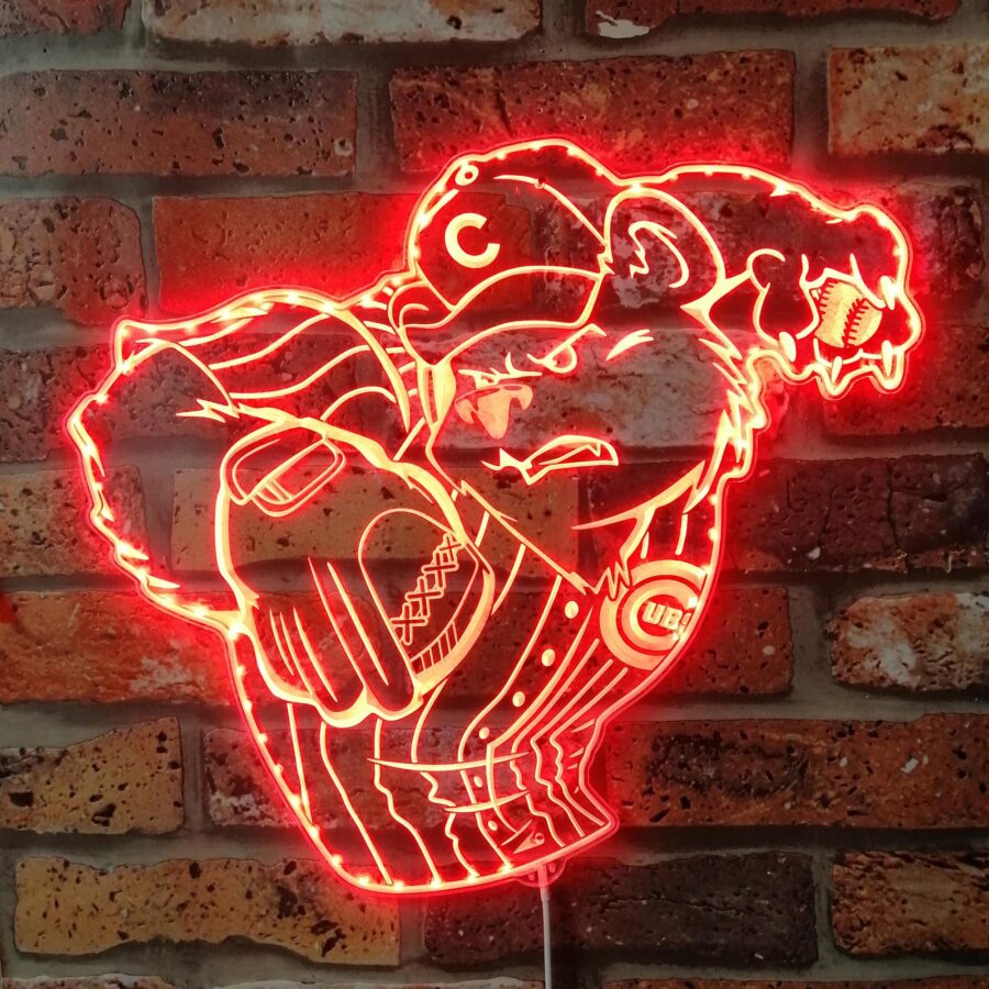 Chicago Cubs Bardown Dynamic Rgb Edge Lit Led Sign - Image 3