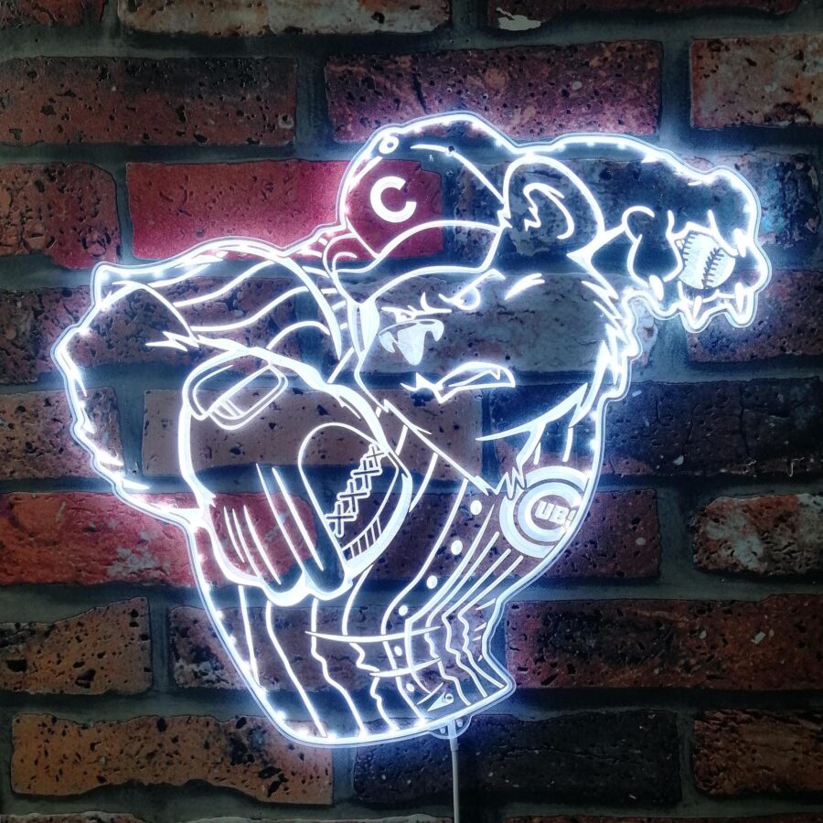 Chicago Cubs Bardown Dynamic Rgb Edge Lit Led Sign - Image 5