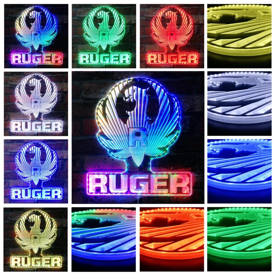 Ruger Dynamic Rgb Edge Lit Led Sign - Image 2