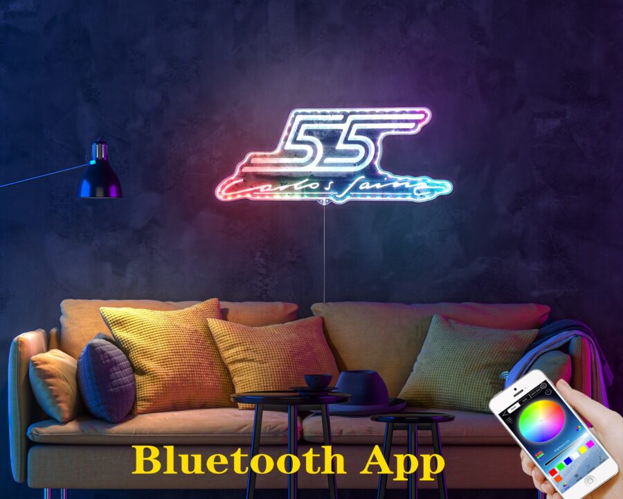 F1 Carlo Sainz 55 Dynamic Rgb Edge Lit Led Sign - Image 7