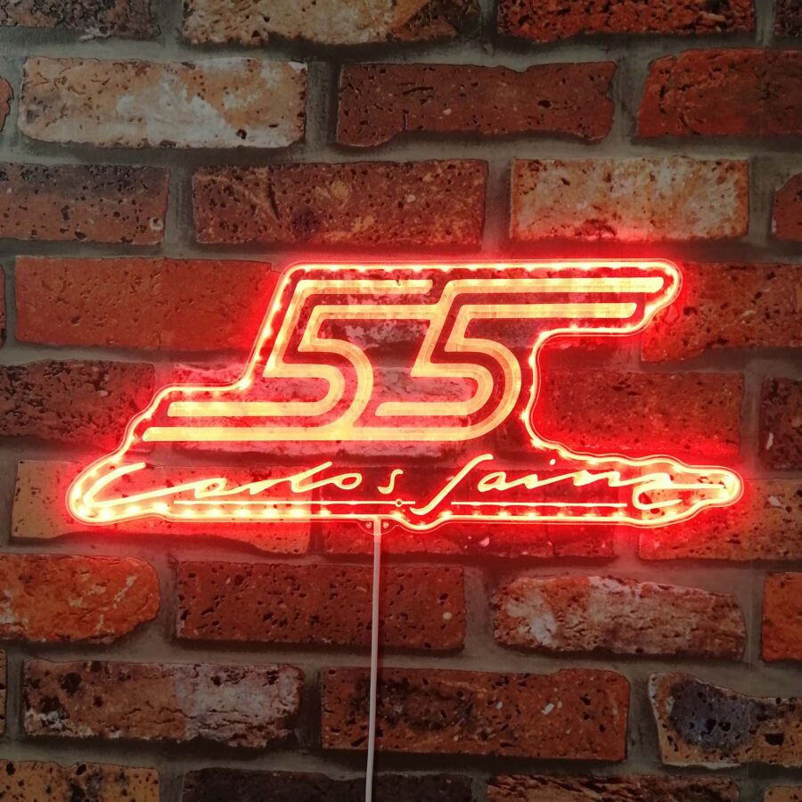 F1 Carlo Sainz 55 Dynamic Rgb Edge Lit Led Sign - Image 3