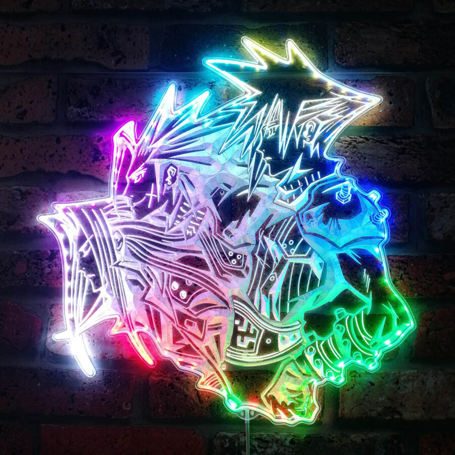 Final Fantasy 7 Dynamic Rgb Edge Lit Led Sign Style 2