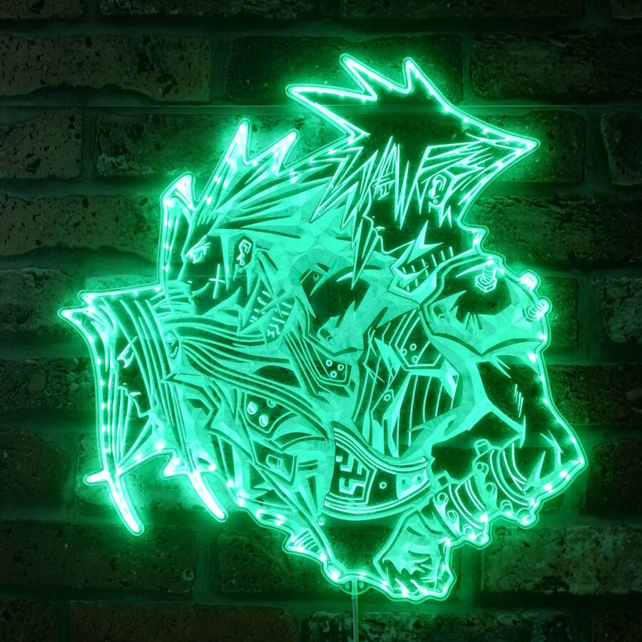Final Fantasy 7 Dynamic Rgb Edge Lit Led Sign Style 2 - Image 7