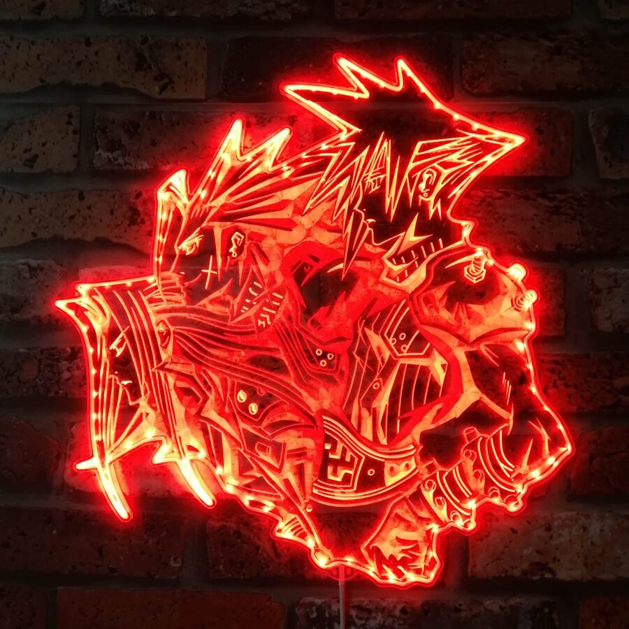 Final Fantasy 7 Dynamic Rgb Edge Lit Led Sign Style 2 - Image 4