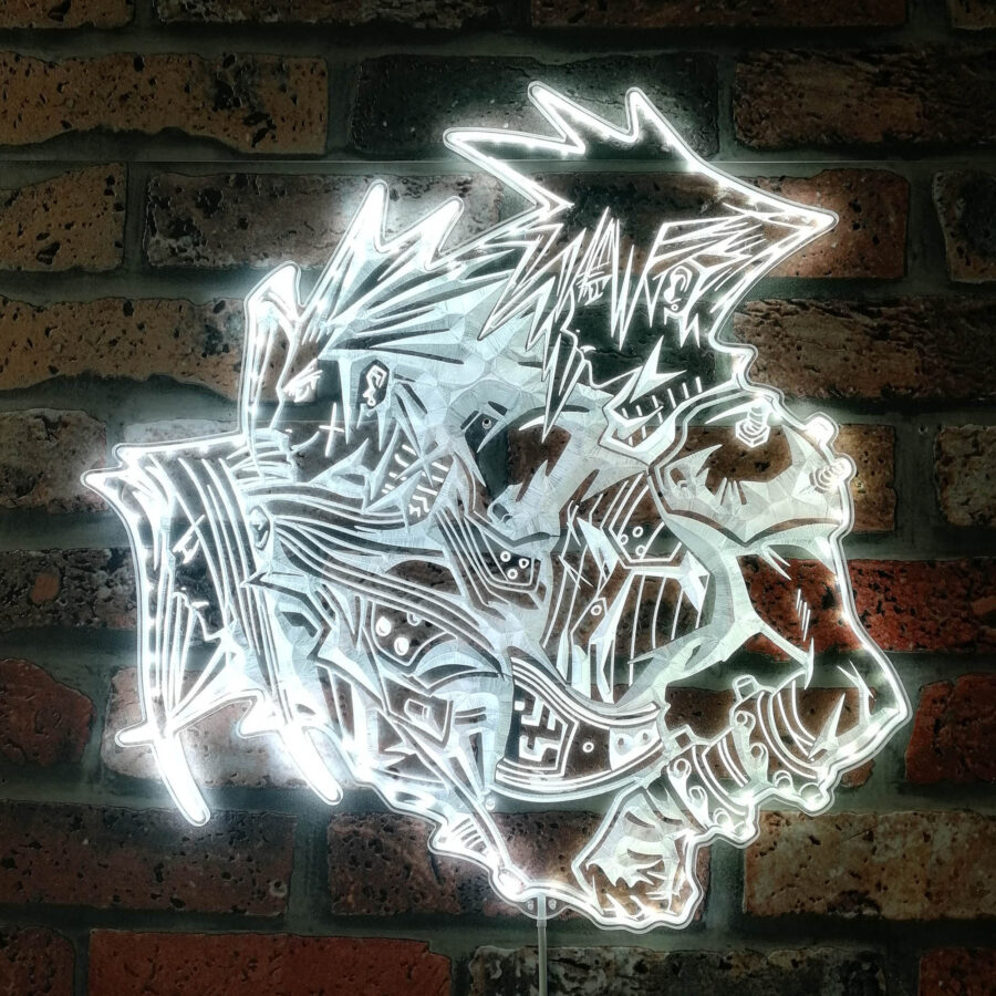 Final Fantasy 7 Dynamic Rgb Edge Lit Led Sign Style 2 - Image 6