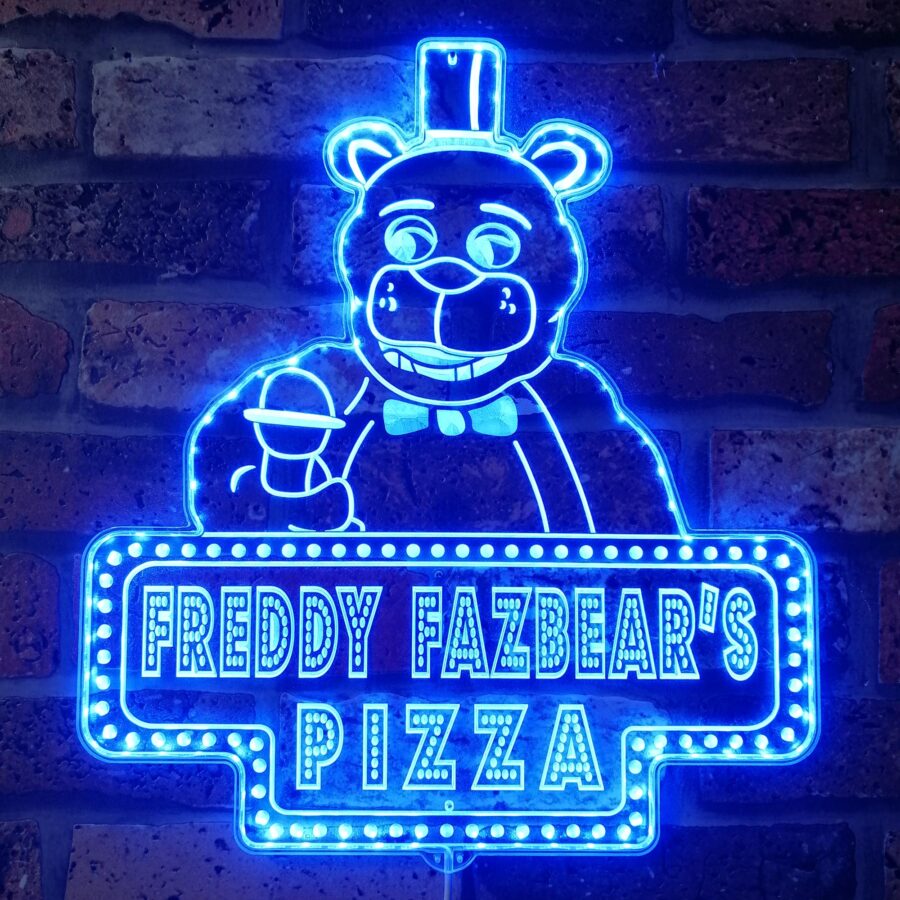 Freddy Fazbears Pizza Dynamic Rgb Edge Lit Led Sign - Image 4