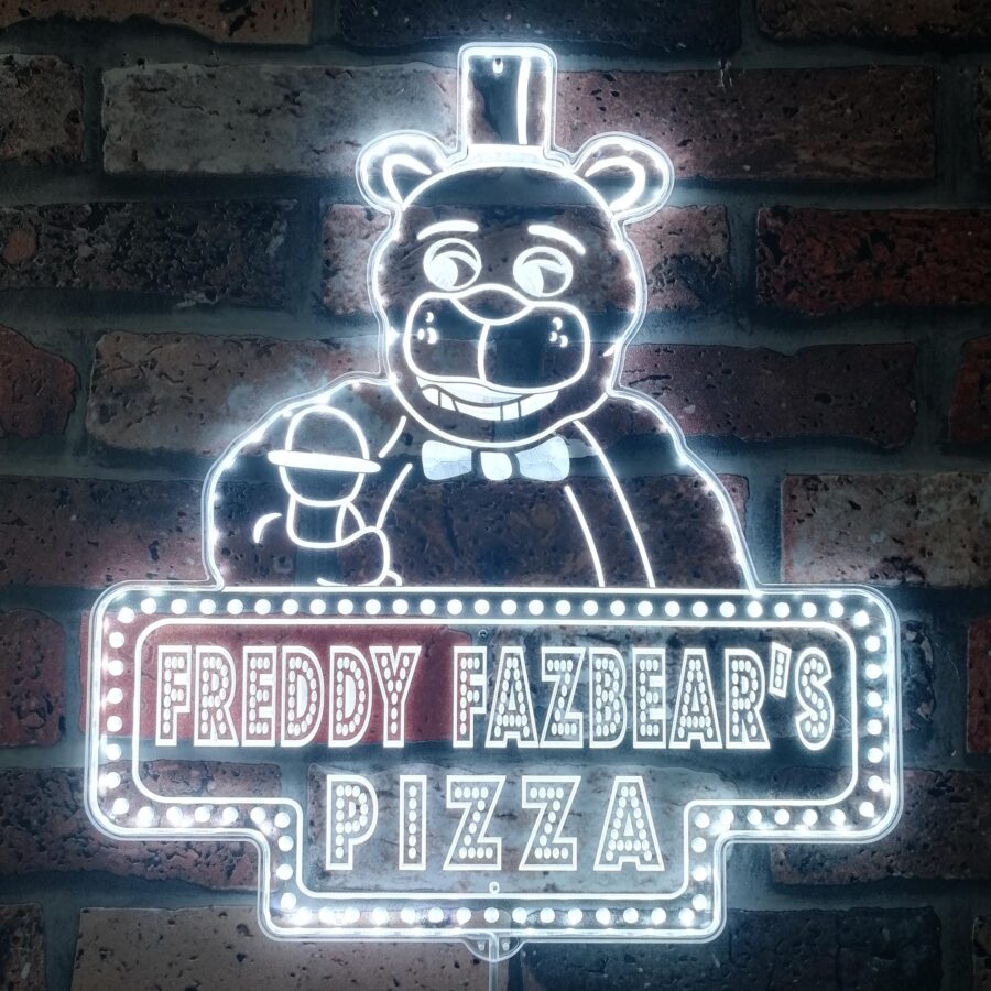 Freddy Fazbears Pizza Dynamic Rgb Edge Lit Led Sign - Image 5