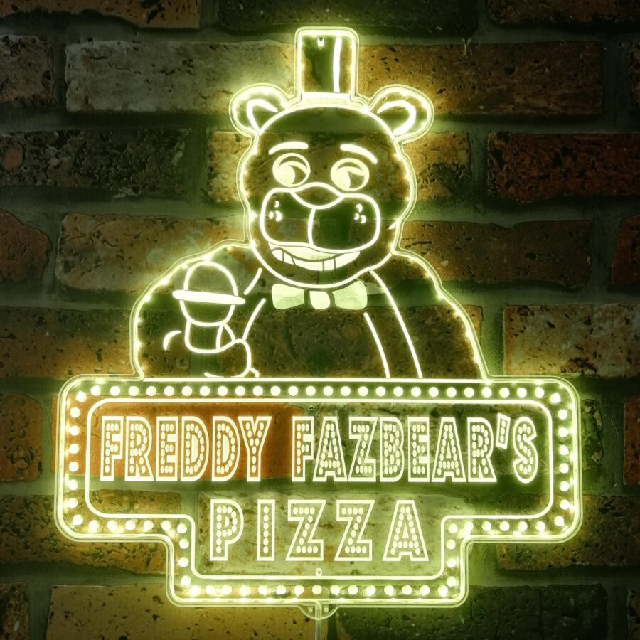 Freddy Fazbears Pizza Dynamic Rgb Edge Lit Led Sign - Image 7