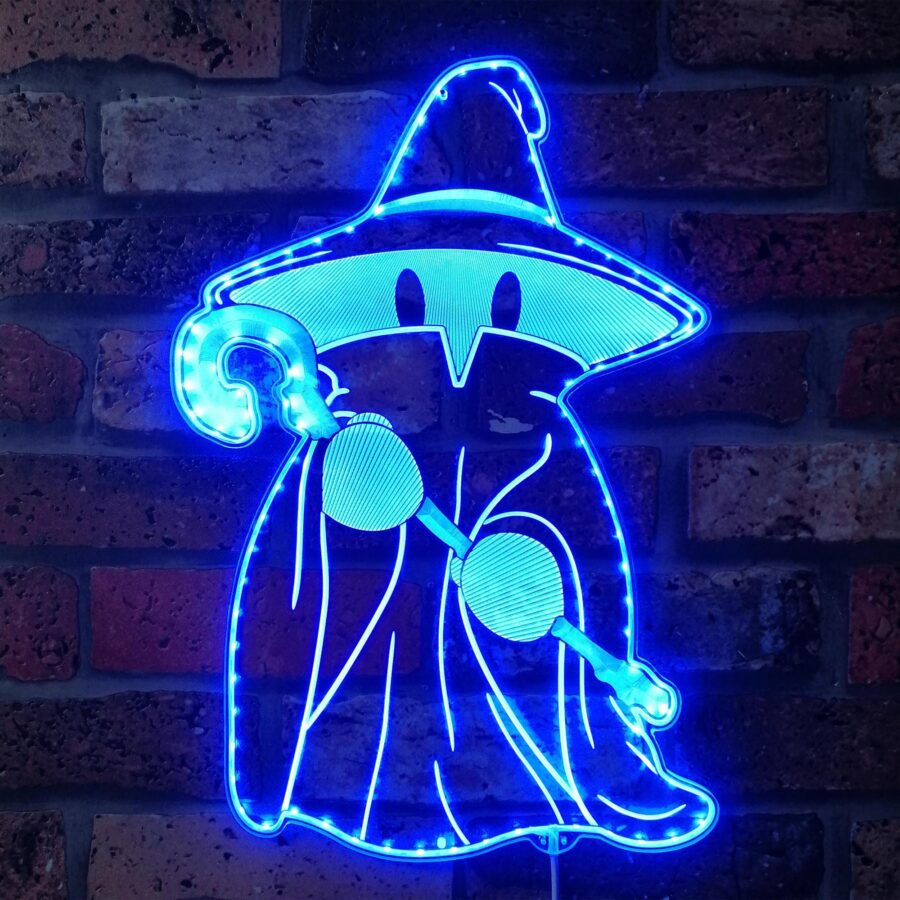 Final Fantasy Black Mage Dynamic Rgb Edge Lit Led Sign - Image 4
