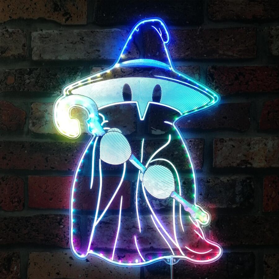 Final Fantasy Black Mage Dynamic Rgb Edge Lit Led Sign
