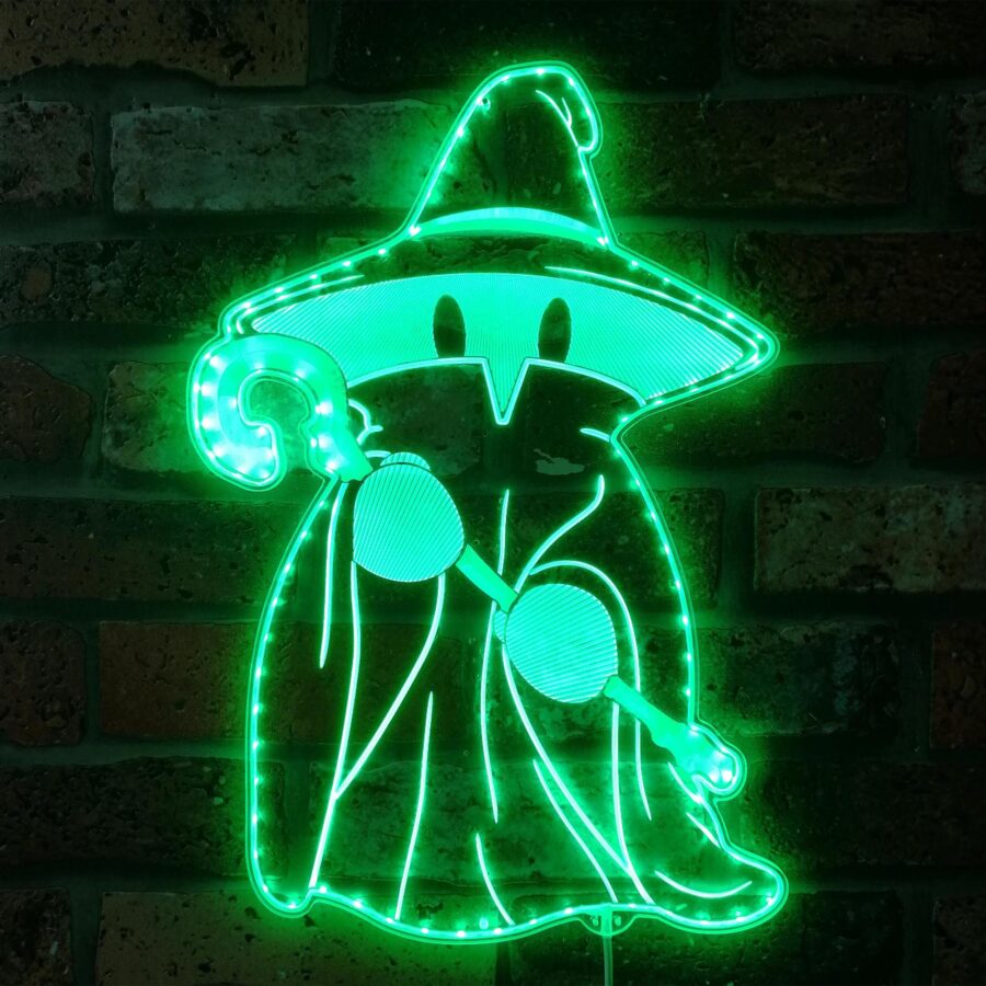 Final Fantasy Black Mage Dynamic Rgb Edge Lit Led Sign - Image 6