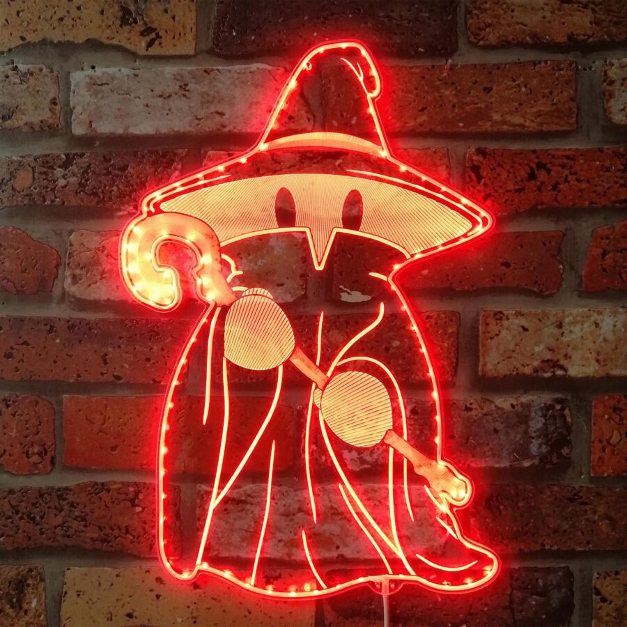 Final Fantasy Black Mage Dynamic Rgb Edge Lit Led Sign - Image 3
