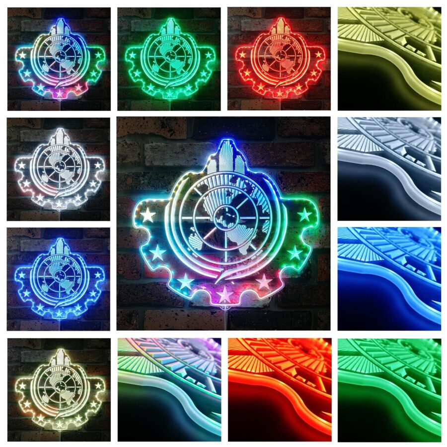 Helldivers Super Earth Dynamic Rgb Edge Lit Led Sign - Image 2