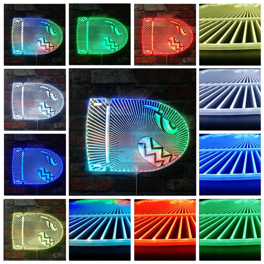 Super Mario Bullet Bill Dynamic Rgb Edge Lit Led Sign - Image 2