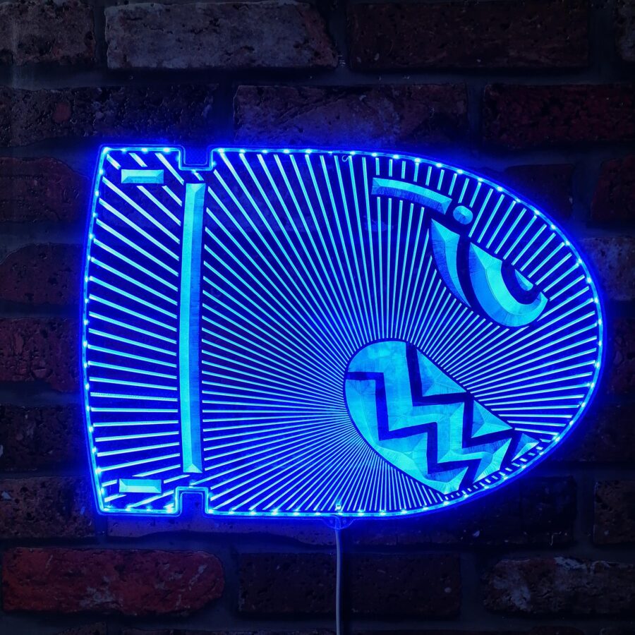 Super Mario Bullet Bill Dynamic Rgb Edge Lit Led Sign - Image 4