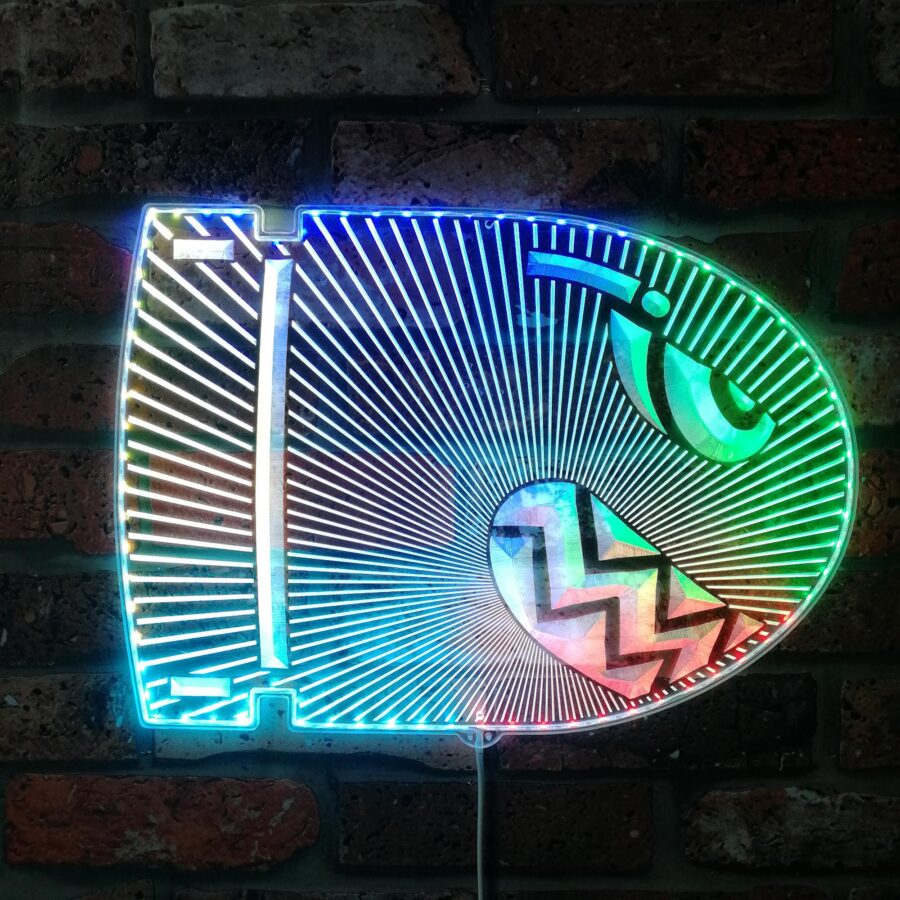 Super Mario Bullet Bill Dynamic Rgb Edge Lit Led Sign