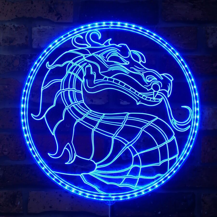 Mortal Kombat Dynamic Rgb Edge Lit Led Sign - Image 4
