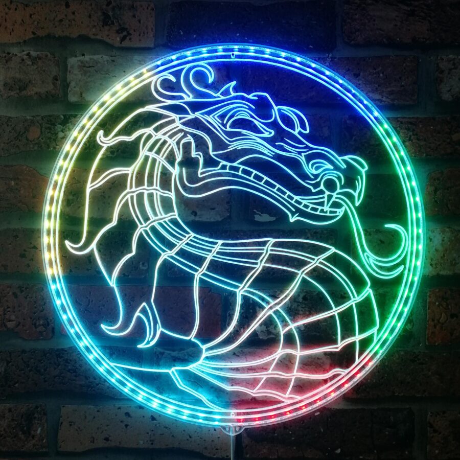 Mortal Kombat Dynamic Rgb Edge Lit Led Sign - Image 2