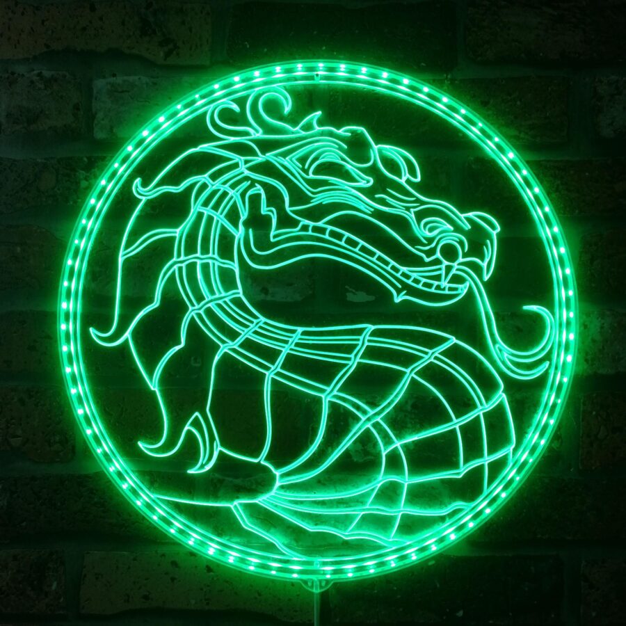 Mortal Kombat Dynamic Rgb Edge Lit Led Sign - Image 6