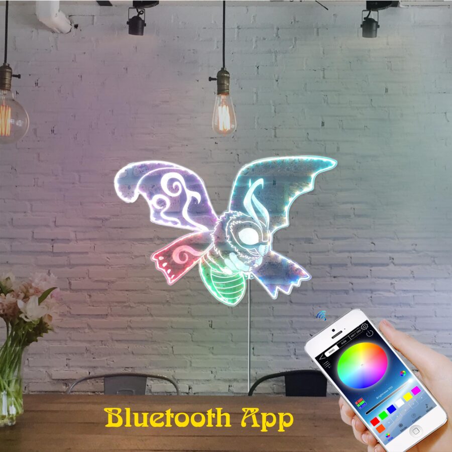 Mothra Godzilla Dynamic Rgb Edge Lit Led Sign - Image 7