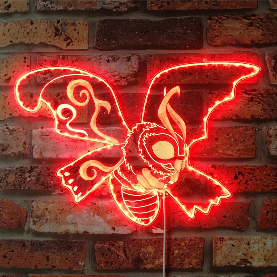 Mothra Godzilla Dynamic Rgb Edge Lit Led Sign - Image 3