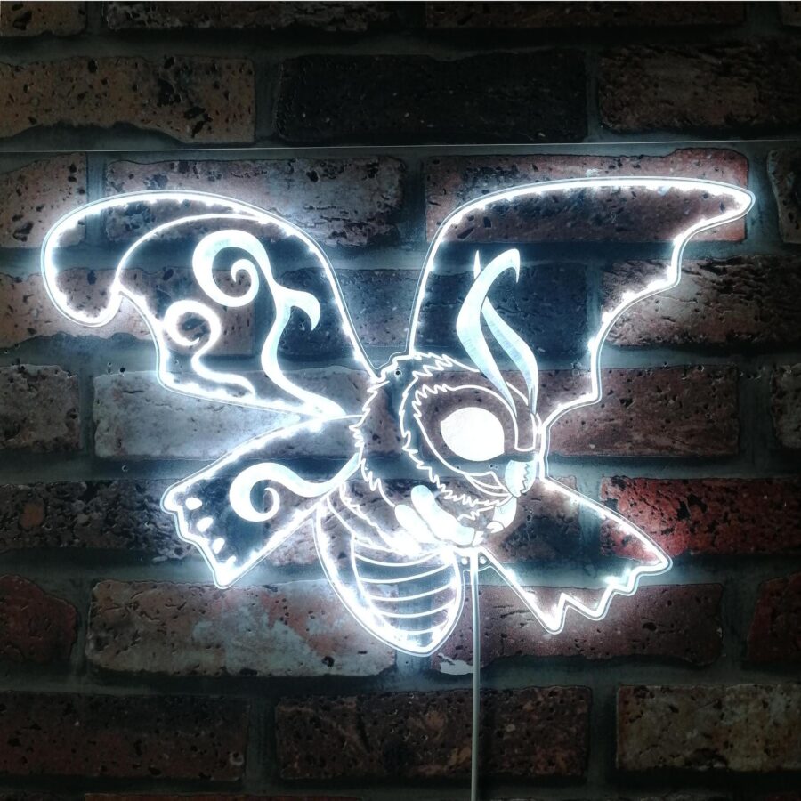 Mothra Godzilla Dynamic Rgb Edge Lit Led Sign - Image 5