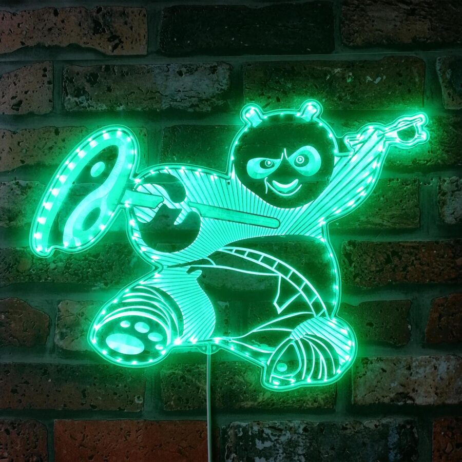 Panda Kongfu Dynamic Rgb Edge Lit Led Sign - Image 6