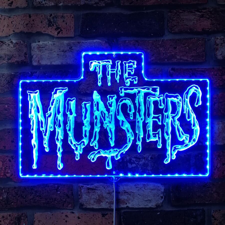The Munsters Dynamic Rgb Edge Lit Led Sign - Image 4