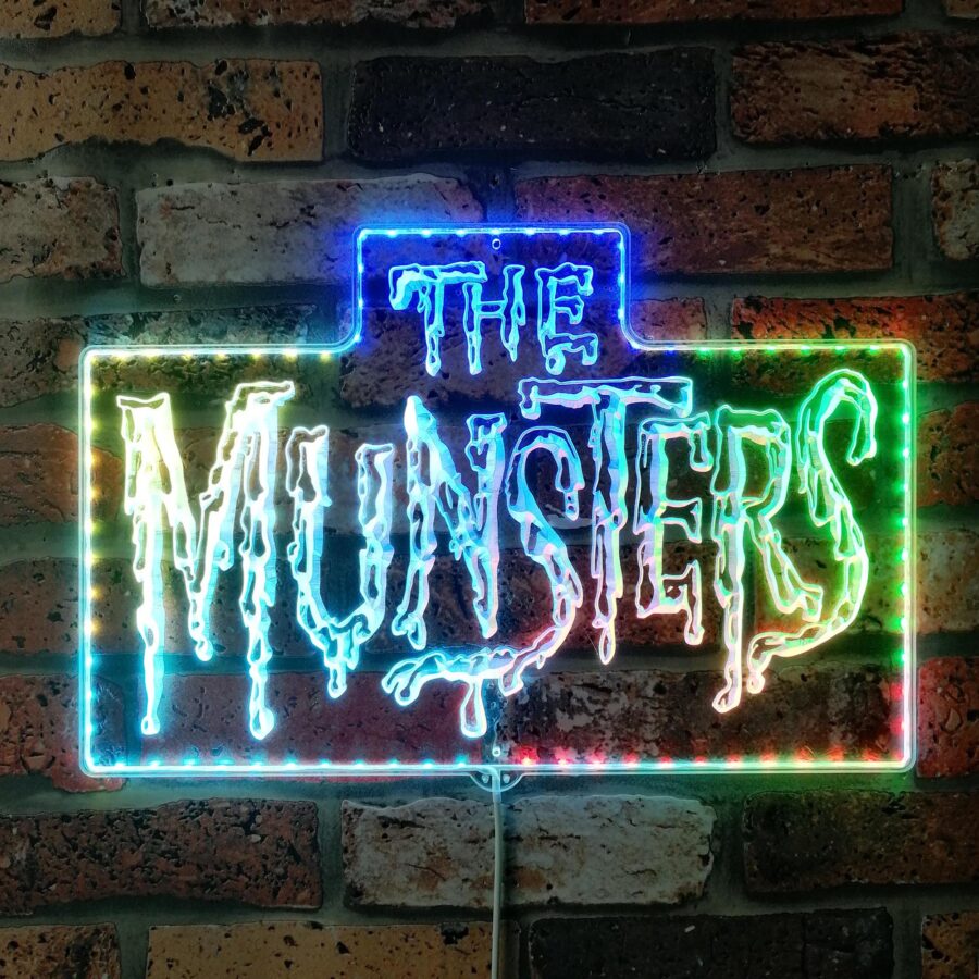 The Munsters Dynamic Rgb Edge Lit Led Sign