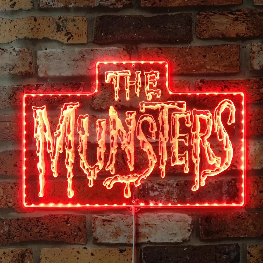 The Munsters Dynamic Rgb Edge Lit Led Sign - Image 3