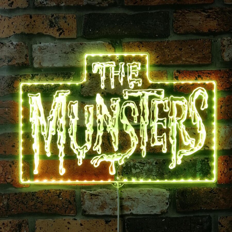 The Munsters Dynamic Rgb Edge Lit Led Sign - Image 7