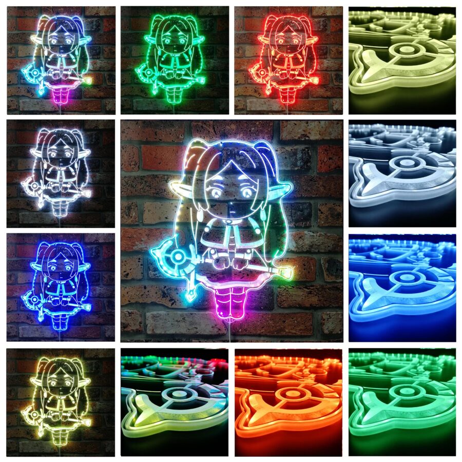 Frieren Beyond Journeys End Dynamic Rgb Edge Lit Led Sign - Image 2