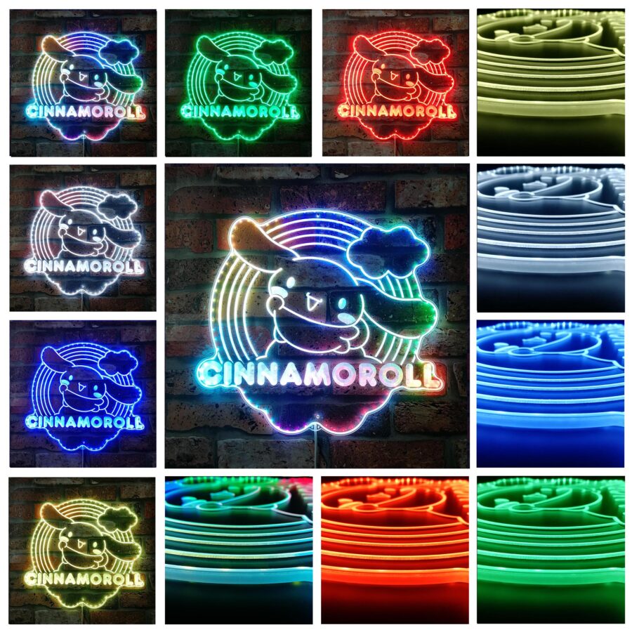 Cinnamoroll Dynamic Rgb Edge Lit Led Sign - Image 2