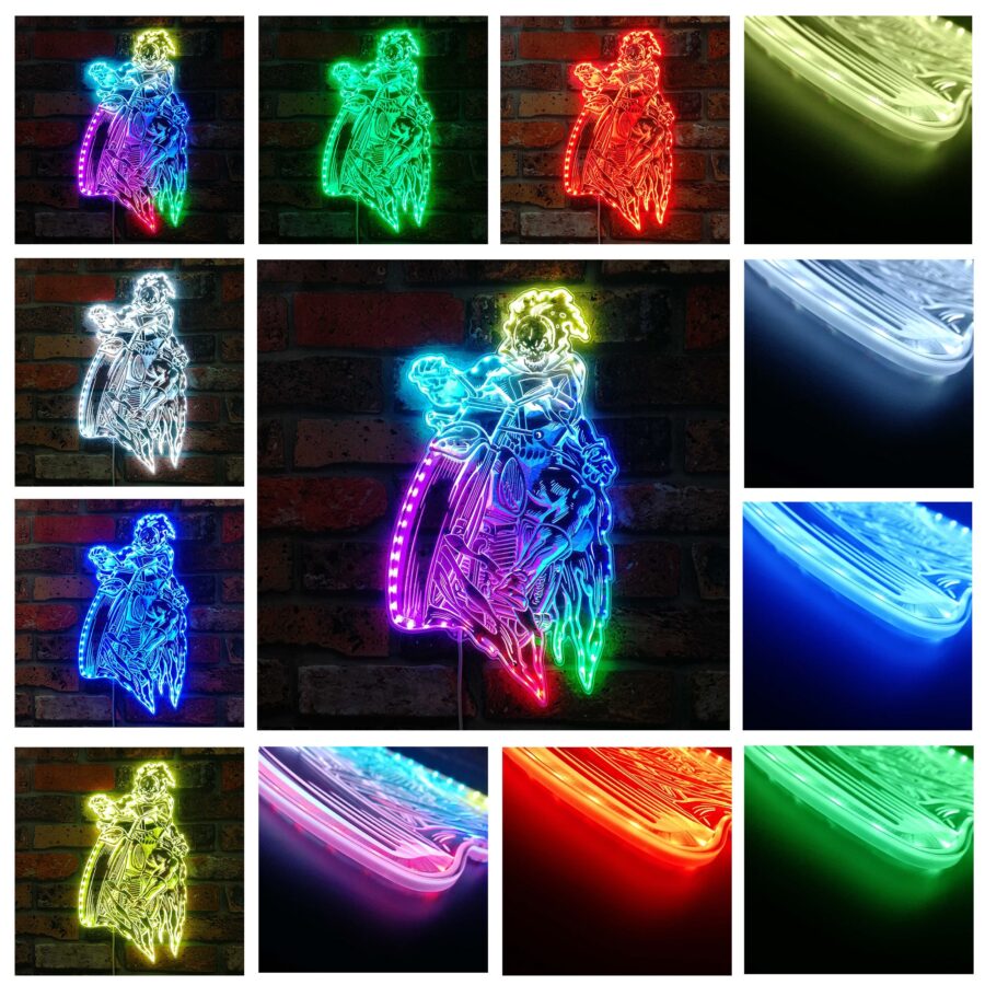 Ghost Rider Marvels Dynamic Rgb Edge Lit Led Sign - Image 2