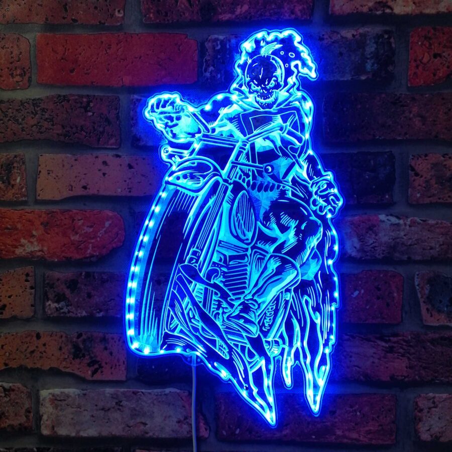 Ghost Rider Marvels Dynamic Rgb Edge Lit Led Sign - Image 4