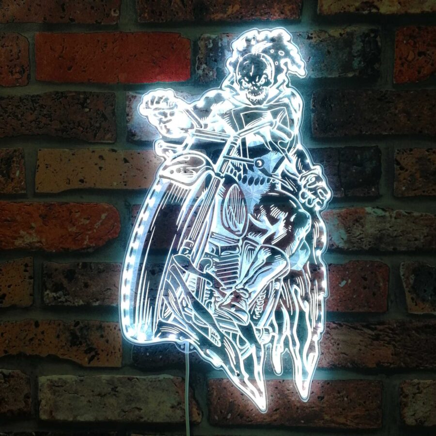 Ghost Rider Marvels Dynamic Rgb Edge Lit Led Sign - Image 5