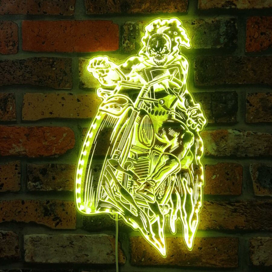 Ghost Rider Marvels Dynamic Rgb Edge Lit Led Sign - Image 7