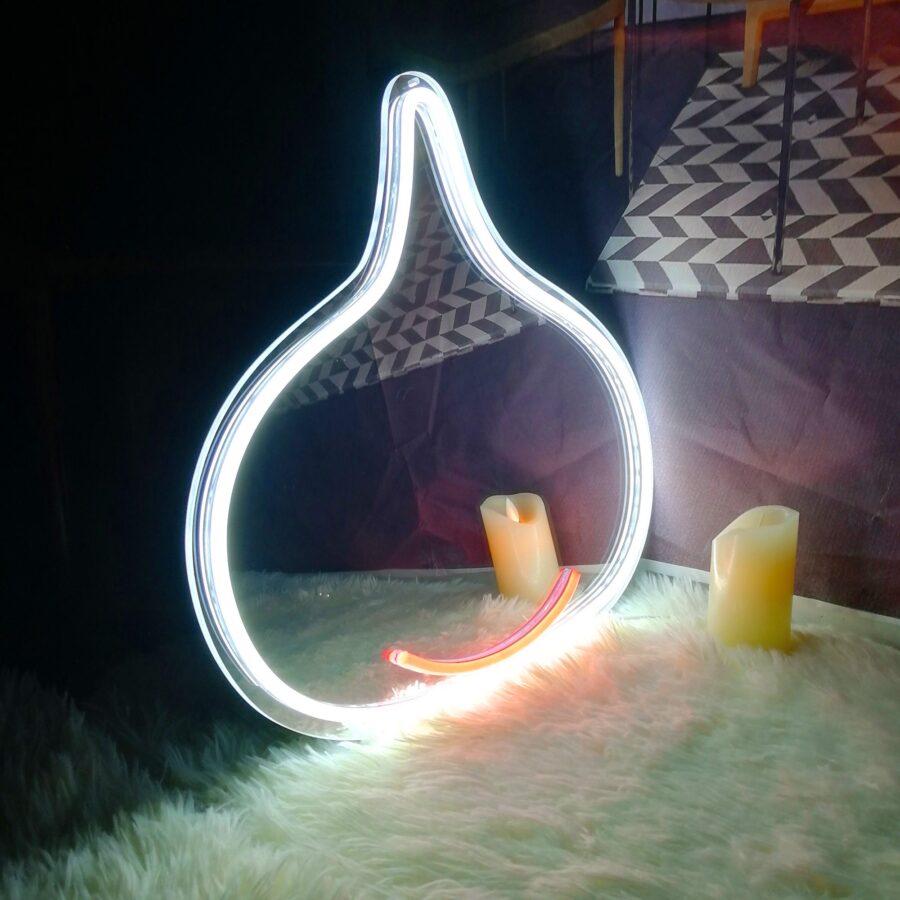 Dragon Crest Slime Neon Mirror Led Sign