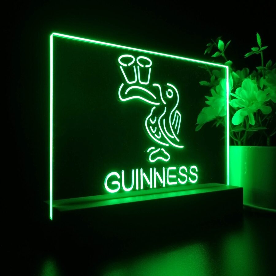 Lovely Day Guinness Beer Toucan Neon Sign Pub Bar Lamp - Image 6