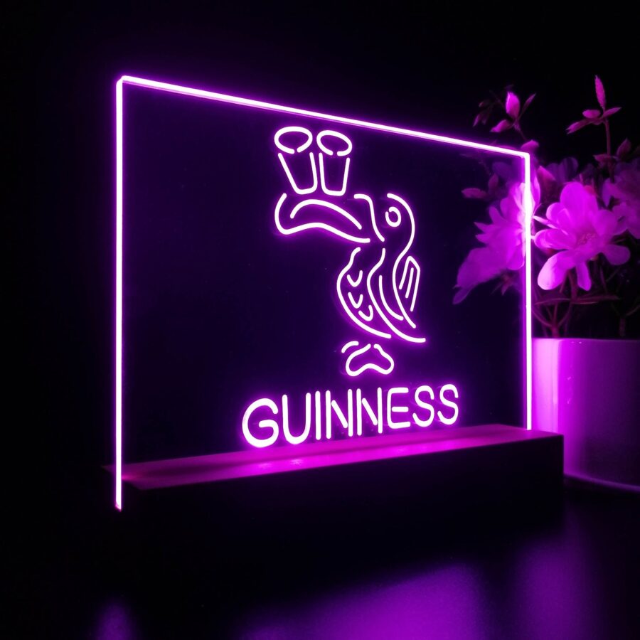 Lovely Day Guinness Beer Toucan Neon Sign Pub Bar Lamp - Image 5