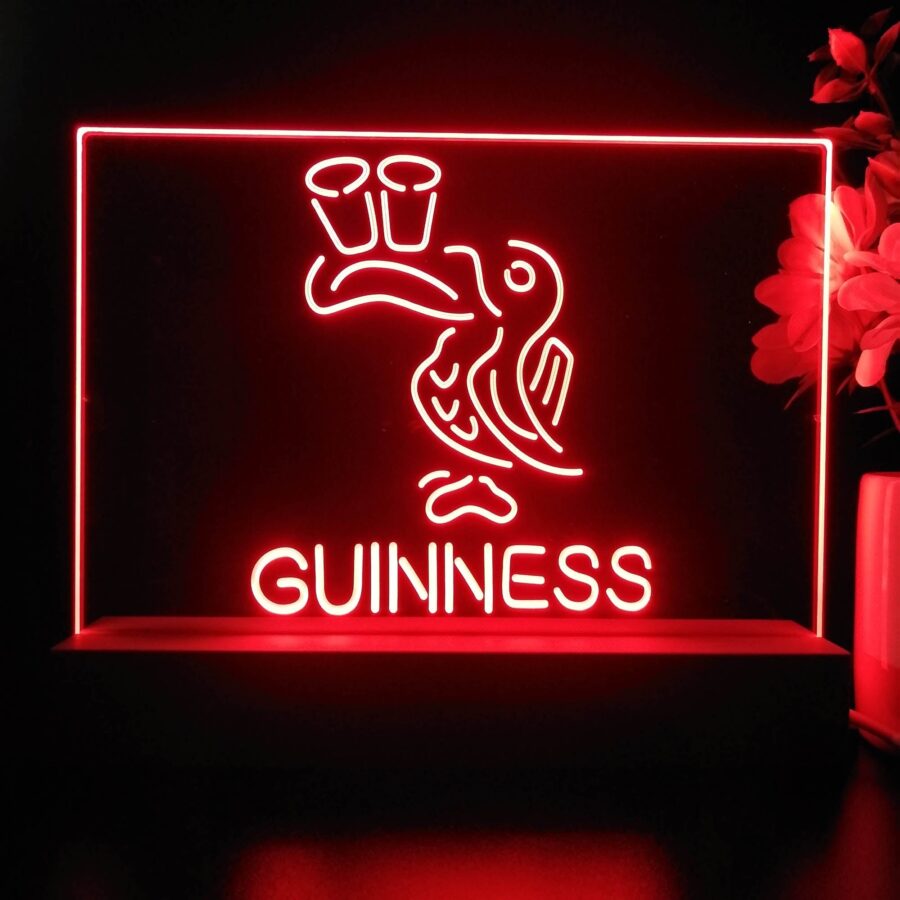 Lovely Day Guinness Beer Toucan Neon Sign Pub Bar Lamp - Image 4