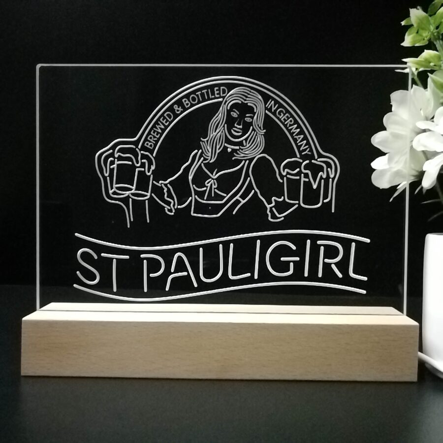 St. Paul Girl Man Cave Neon Sign Pub Bar Lamp - Image 8
