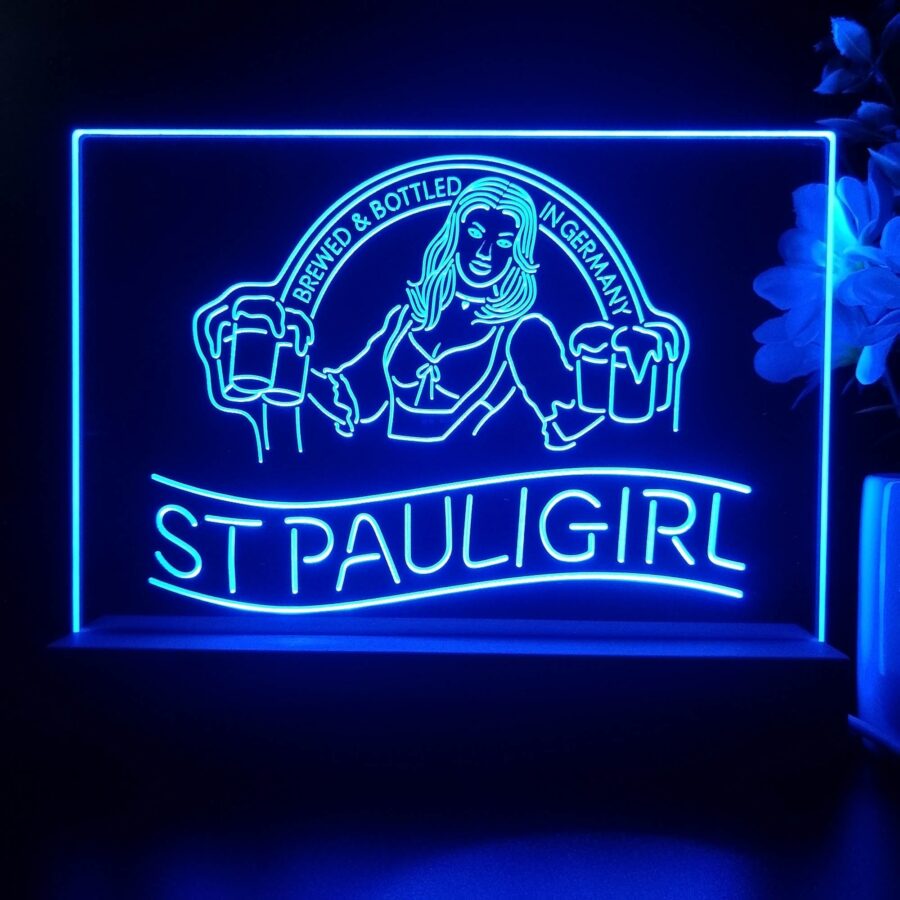 St. Paul Girl Man Cave Neon Sign Pub Bar Lamp - Image 3