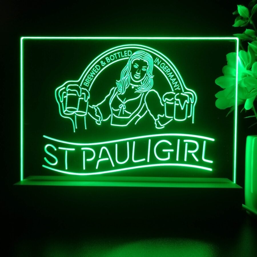 St. Paul Girl Man Cave Neon Sign Pub Bar Lamp - Image 2
