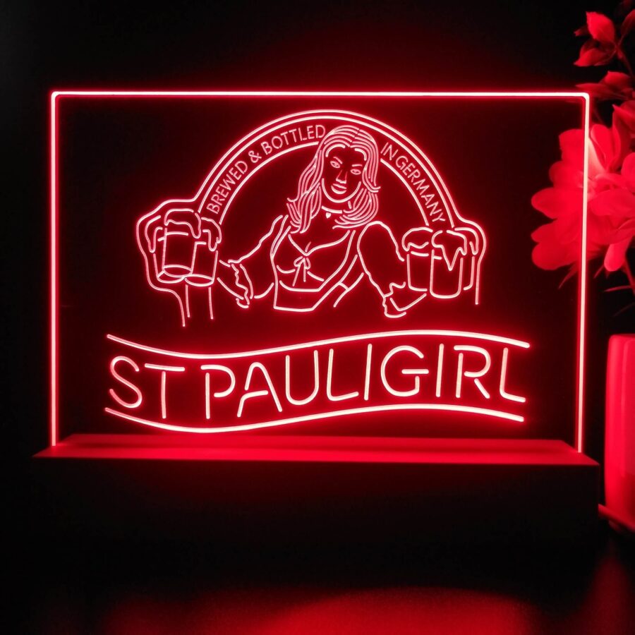 St. Paul Girl Man Cave Neon Sign Pub Bar Lamp