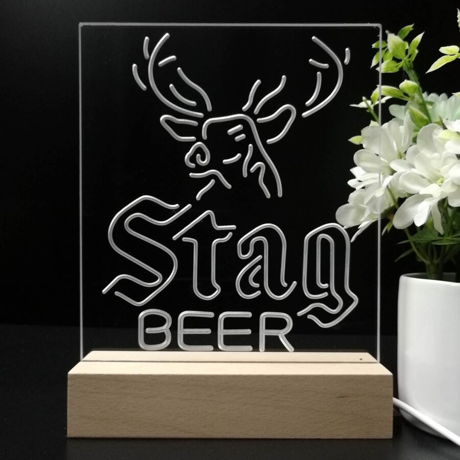 Stag Deer Head Beer Night Light Neon Pub Bar Lamp - Image 8